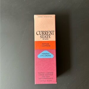 Current State of Skin Firming Eye Cream- Peptide and Caffeine